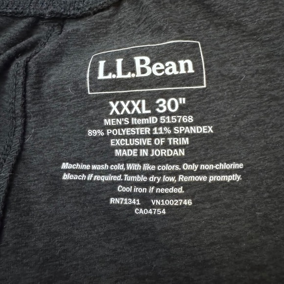 L.L. Bean Men's Gray VentureSoft Pants Drawstring XXXL 30" - Picture 4 of 6